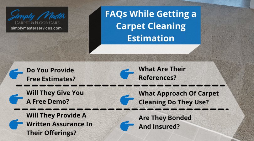 FAQs While Getting a Carpet Cleaning Estimation